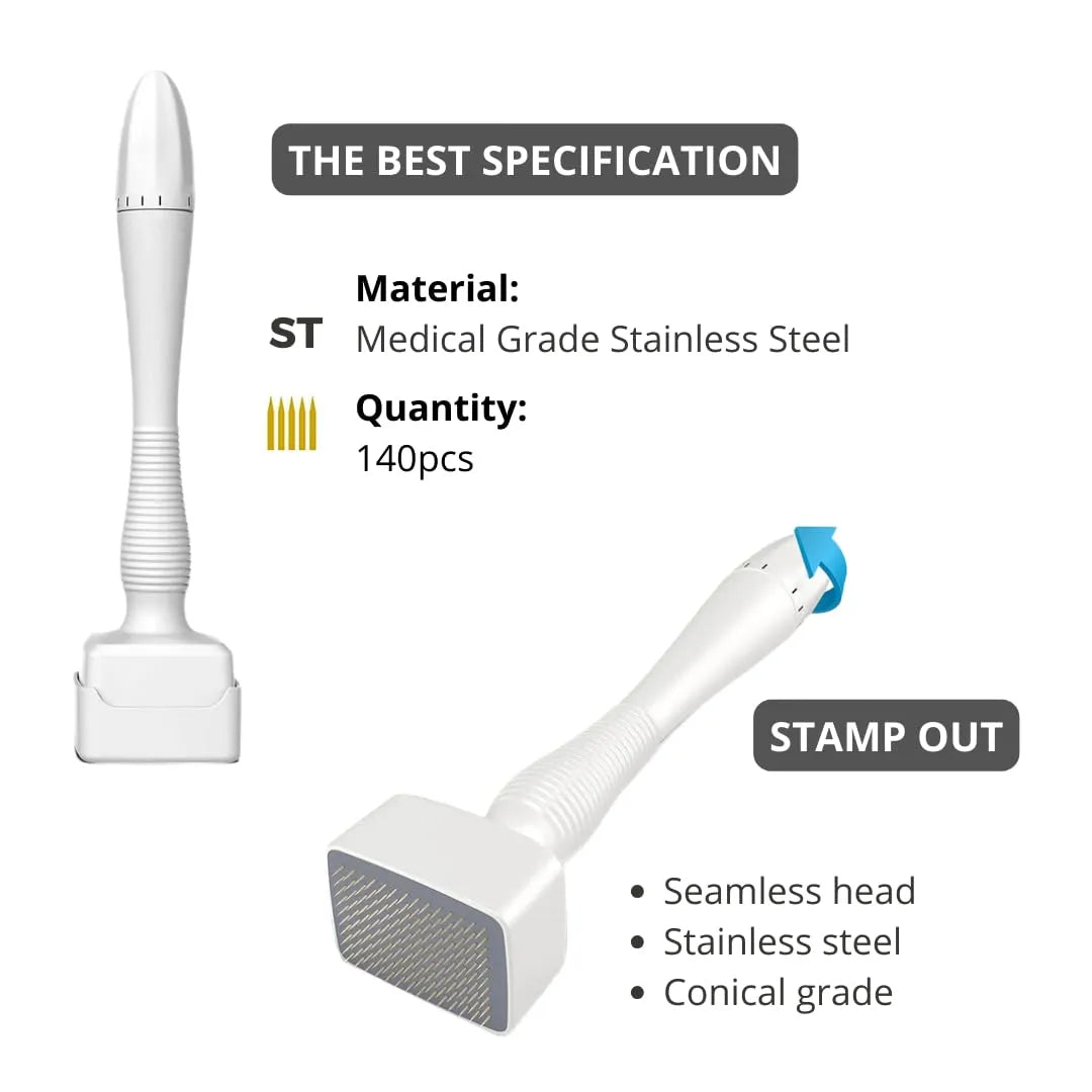 DRS by Dr. Pen Derma Stamp - 140 Needles Dermapen - Dr.Pen Authorized Distributor - Microneedling Pen