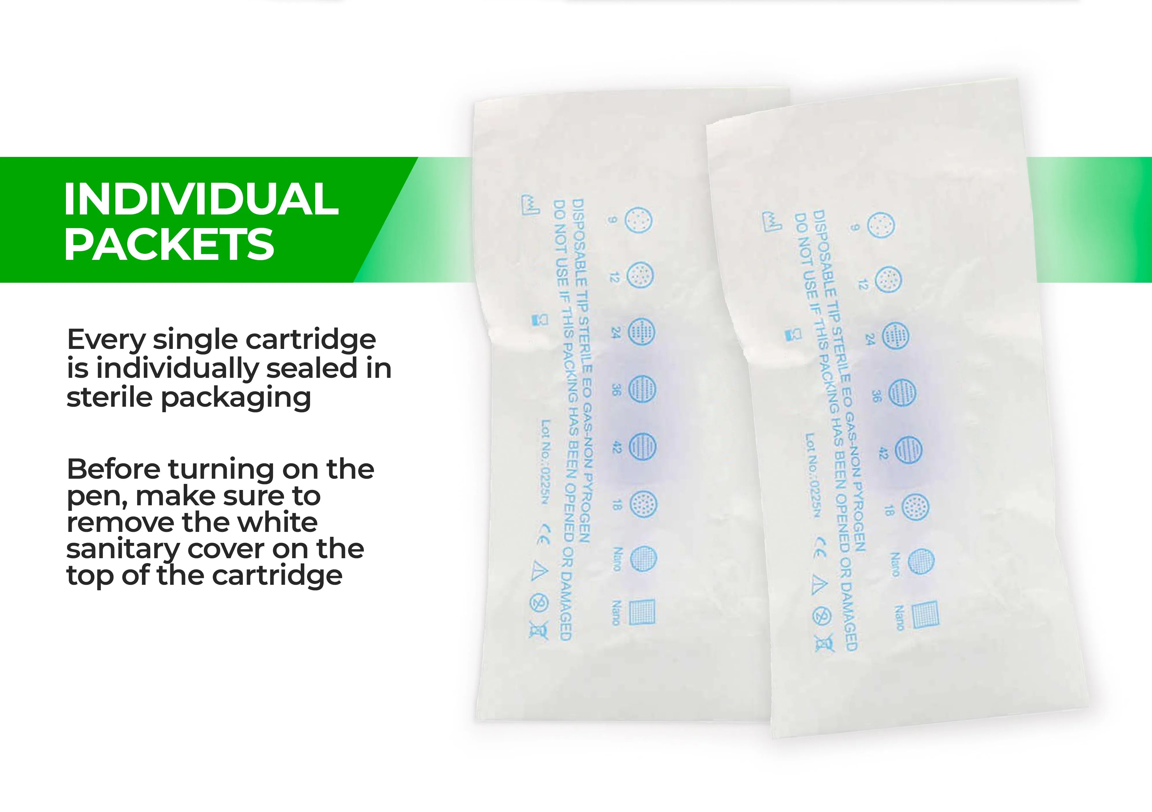 Dr. Pen A1 Cartridges - 20 Pack 36 Needles - Dr.Pen Authorized Distributor - Microneedling Pen
