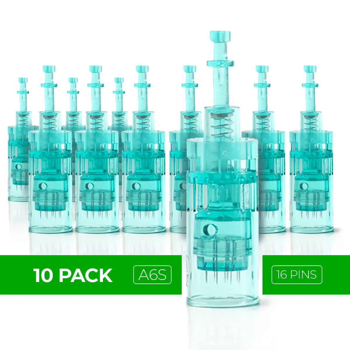 Dr. Pen A6S Cartridges - 10 Pack 16 Needles - Dr.Pen Authorized Distributor - Microneedling Pen
