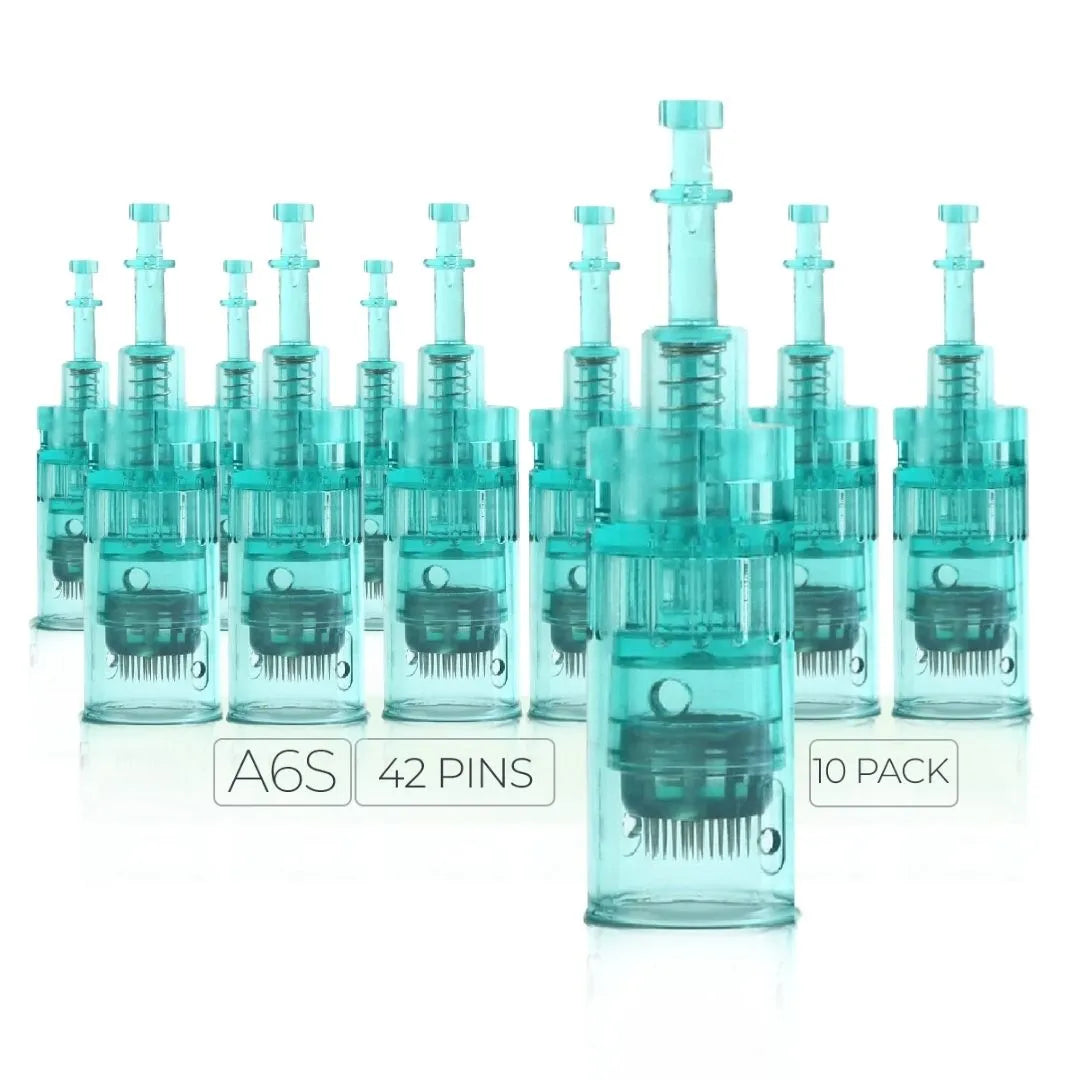 Dr. Pen A6S Cartridges - 10 Pack 42 Needles - Dr.Pen Authorized Distributor - Microneedling Pen