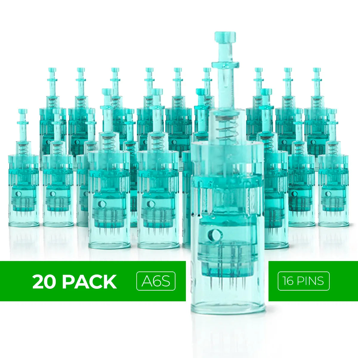 Dr. Pen A6S Cartridges - 20 Pack 16 Needles - Dr.Pen Authorized Distributor - Microneedling Pen