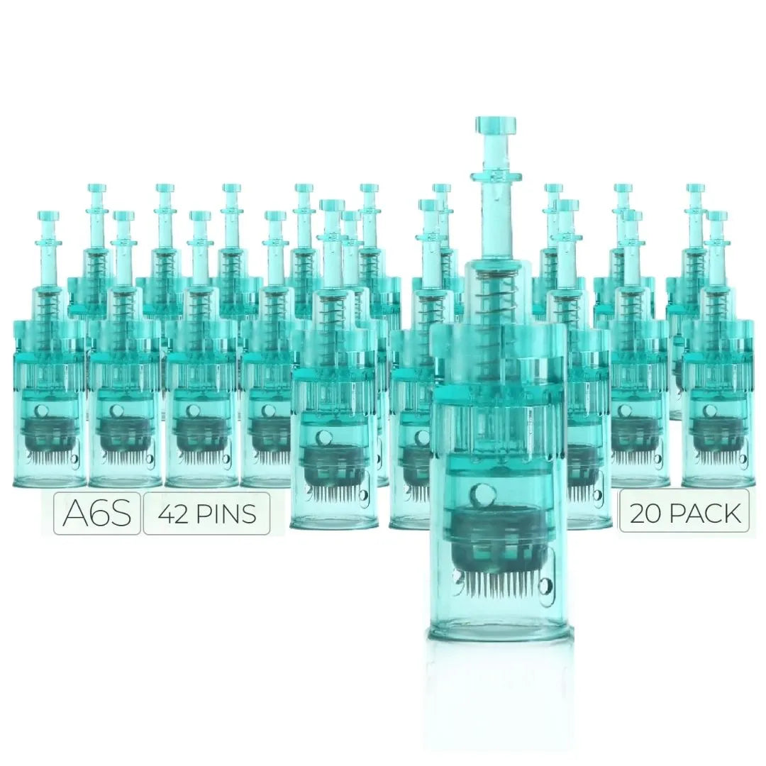 Dr. Pen A6S Cartridges - 20 Pack 42 Needles - Dr.Pen Authorized Distributor - Microneedling Pen