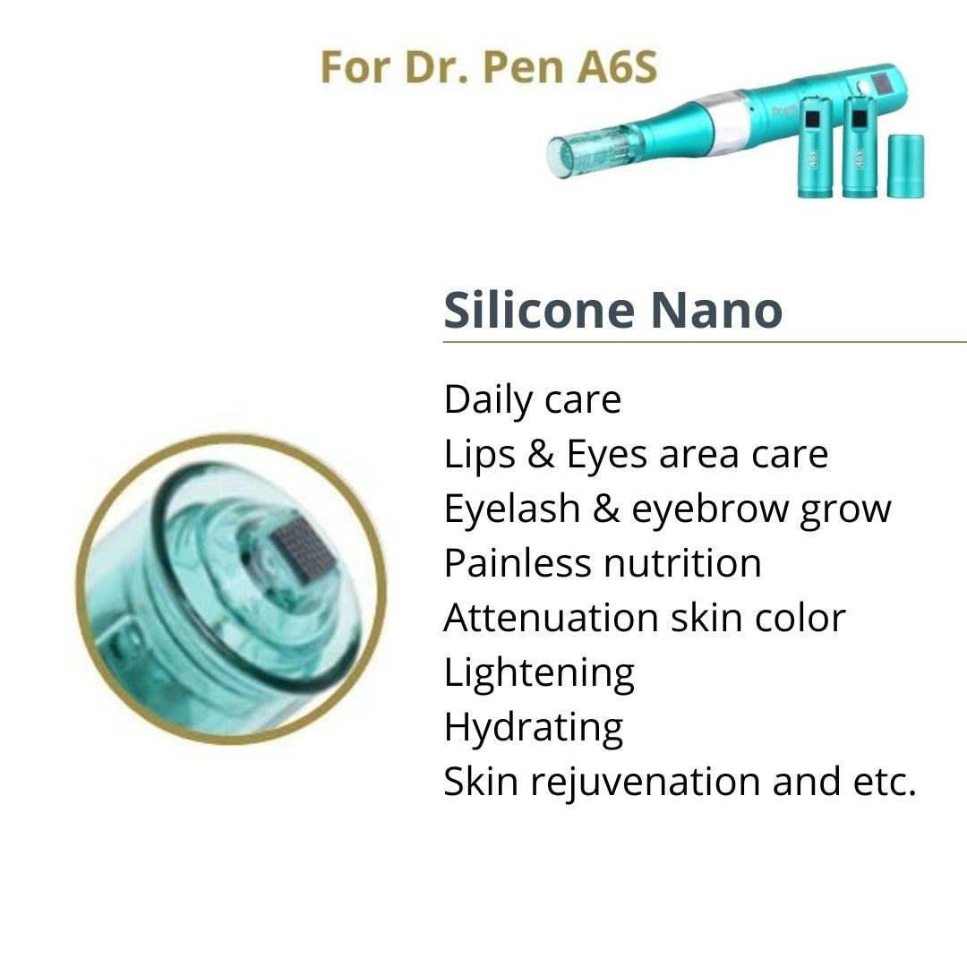 Dr. Pen A6S Cartridges - 10 Pack Round Nano Needles - Dr.Pen Authorized Distributor - Microneedling Pen