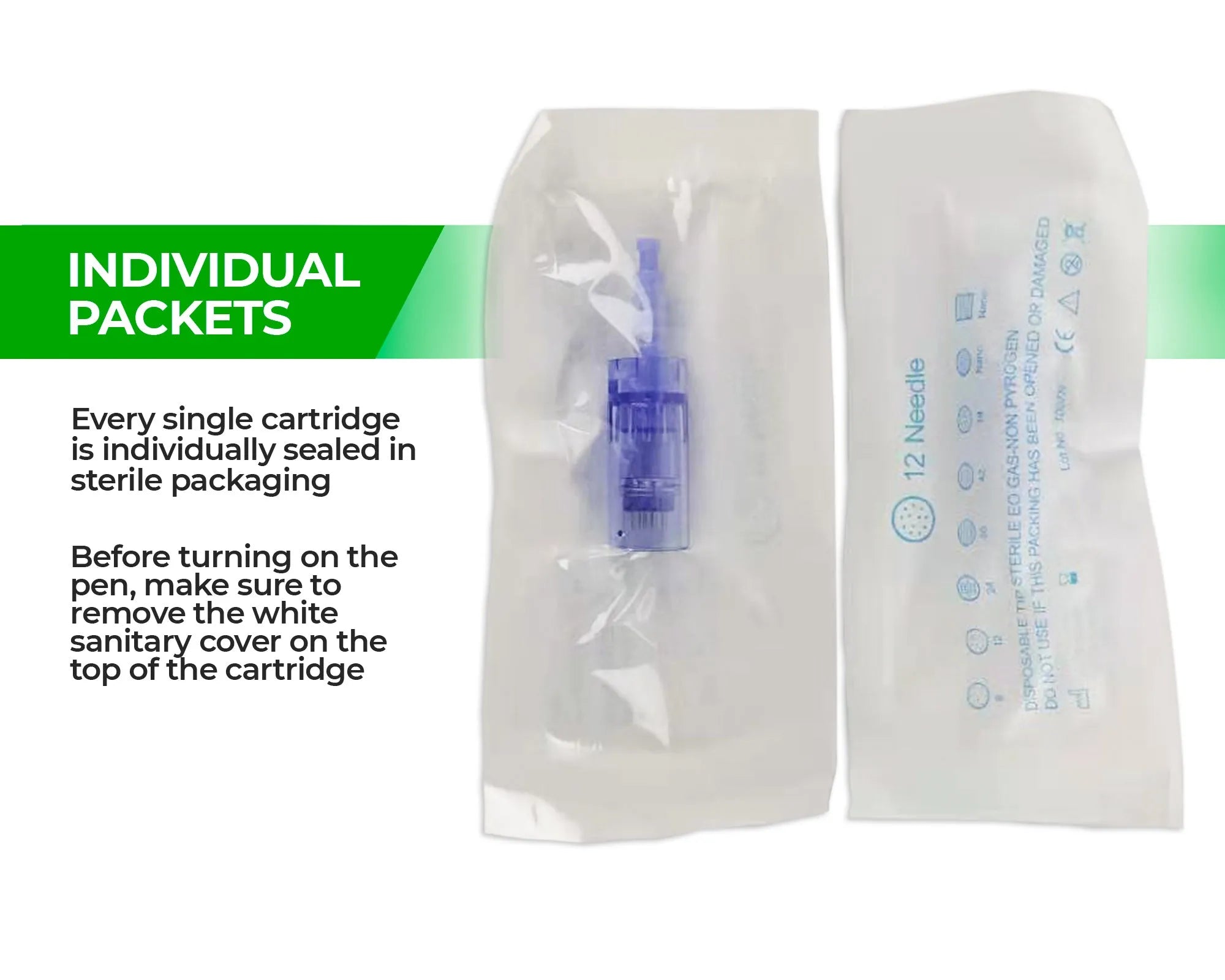 Dr. Pen A6 Cartridges - 10 Pack 12 Needles - Dr.Pen Authorized Distributor - Microneedling Pen