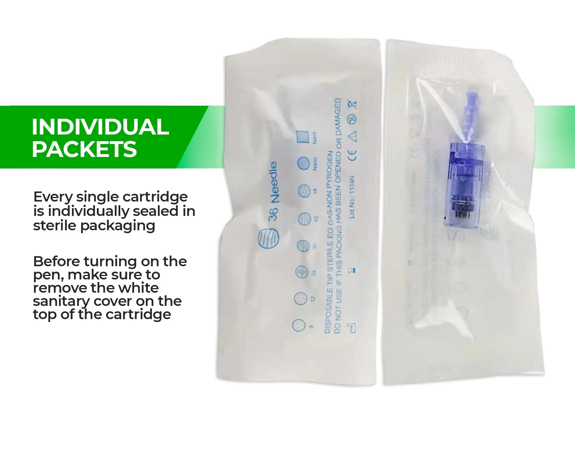Dr. Pen A6 Cartridges - 20 Pack 36 Needles - Dr.Pen Authorized Distributor - Microneedling Pen