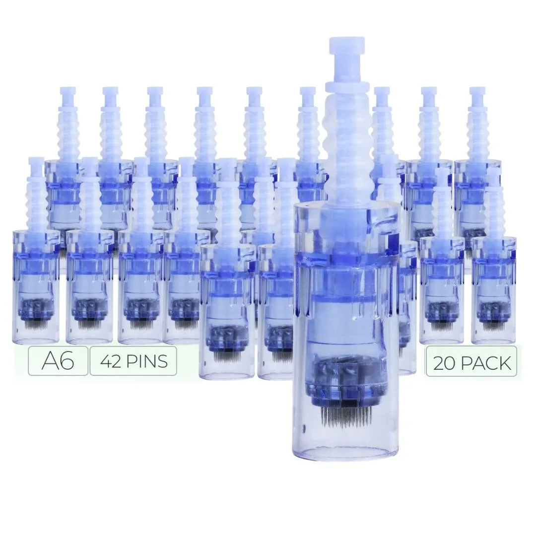Dr. Pen A6 Cartridges - 20 Pack 42 Needles - Dr.Pen Authorized Distributor - Microneedling Pen