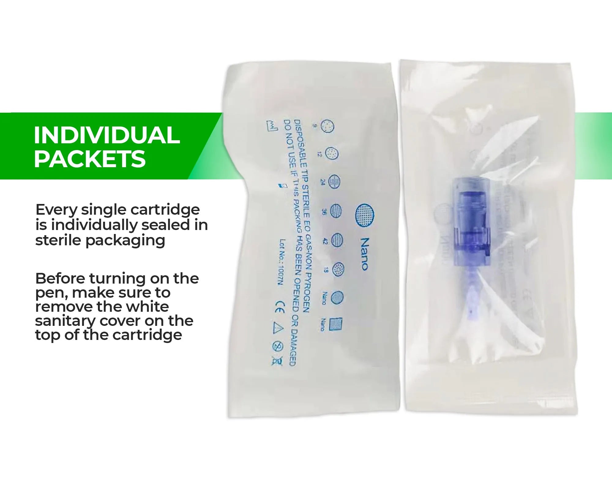 Dr. Pen A6 Cartridges - 20 Pack Round Nano Needles - Dr.Pen Authorized Distributor - Microneedling Pen