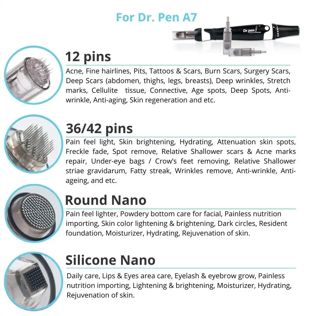 Dr. Pen A7 Microneedling Pen and Cartridges - Dr.Pen Authorized Distributor - Microneedling Pen