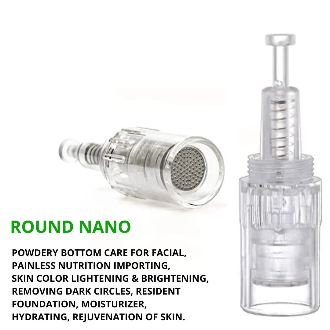 Dr. Pen M5 / M7 Cartridges - 20 Pack Round Nano Needles - Dr.Pen Authorized Distributor - Microneedling Pen