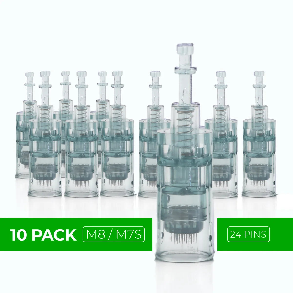 Dr. Pen M7S / M8 Cartridges - 10 Pack 24 Needles - Dr.Pen Authorized Distributor - Microneedling Pen