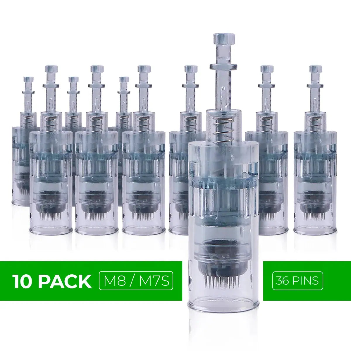 Dr. Pen M8 / M7S Cartridges - 10 Pack 36 Needles - Dr.Pen Authorized Distributor - Microneedling Pen