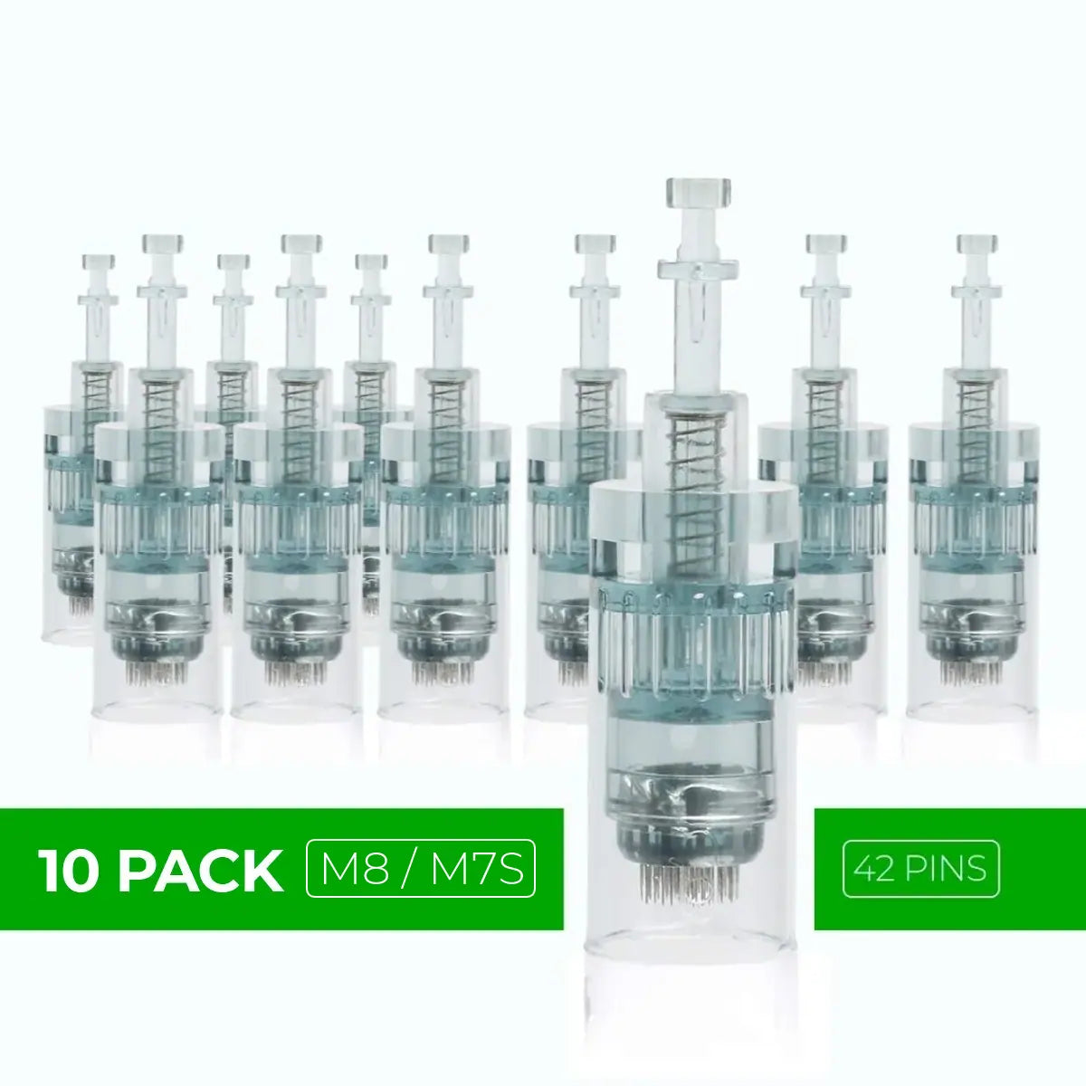 Dr. Pen M8 / M7S Cartridges - 10 Pack 42 Needles - Dr.Pen Authorized Distributor - Microneedling Pen