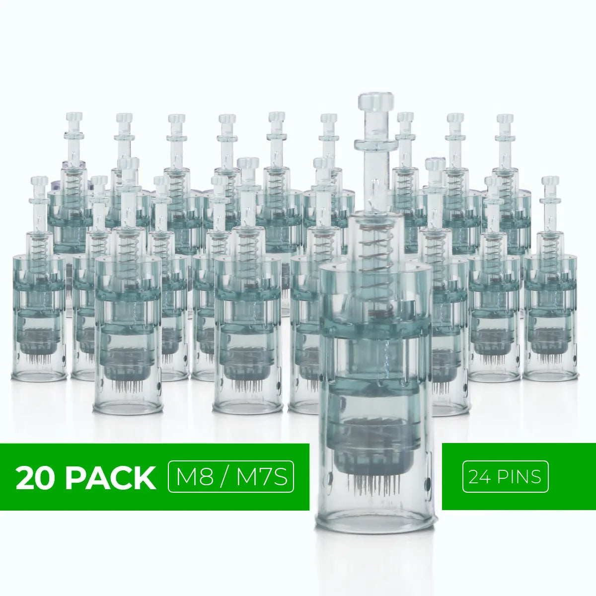 Dr. Pen M8 / M7S Cartridges - 20 Pack 24 Needles - Dr.Pen Authorized Distributor - Microneedling Pen
