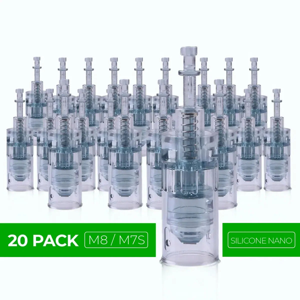 Dr. Pen M7S / M8 Cartridges - 20 Pack Silicone Nano Needles - Dr.Pen Authorized Distributor - Microneedling Pen