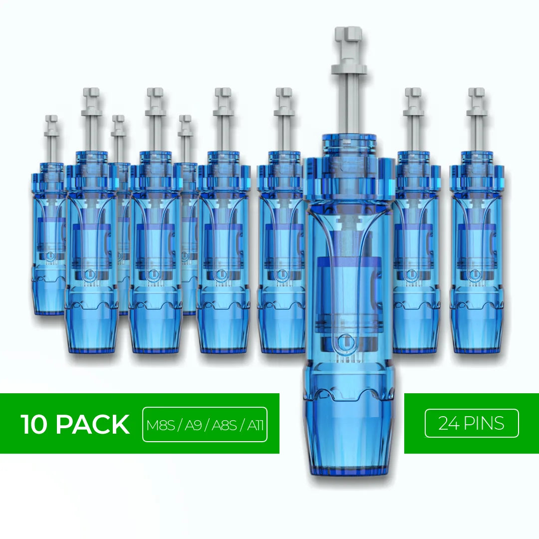 Dr. Pen M8S / A11 / A8S / A9 Cartridges - 10 Pack 24 Needles