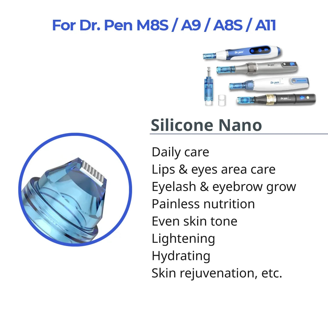 Dr. Pen M8S / A11 / A8S / A9 Cartridges - Silicone Nano Needles - Dr.Pen Authorized Distributor - Microneedling Pen