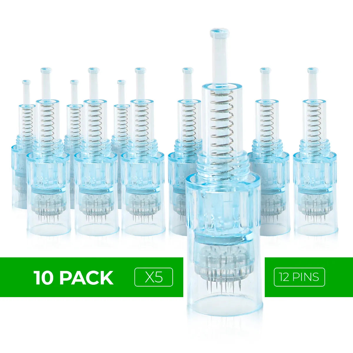 Dr. Pen X5 Cartridges - 10 Pack 12 Needles - Dr.Pen Authorized Distributor - Microneedling Pen