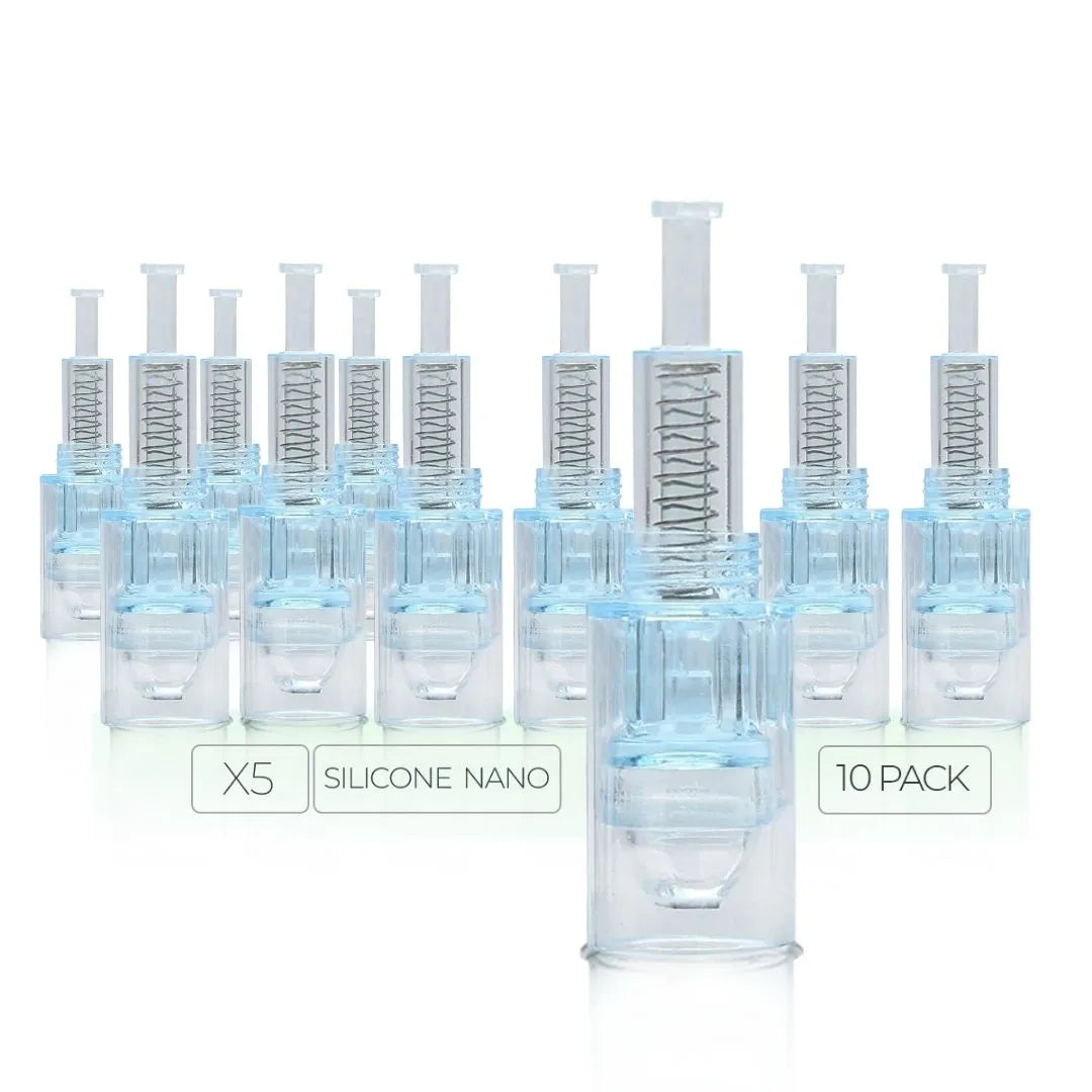 Dr. Pen X5 Cartridges - 10 Pack Silicone Nano Needles - Dr.Pen Authorized Distributor - Microneedling Pen