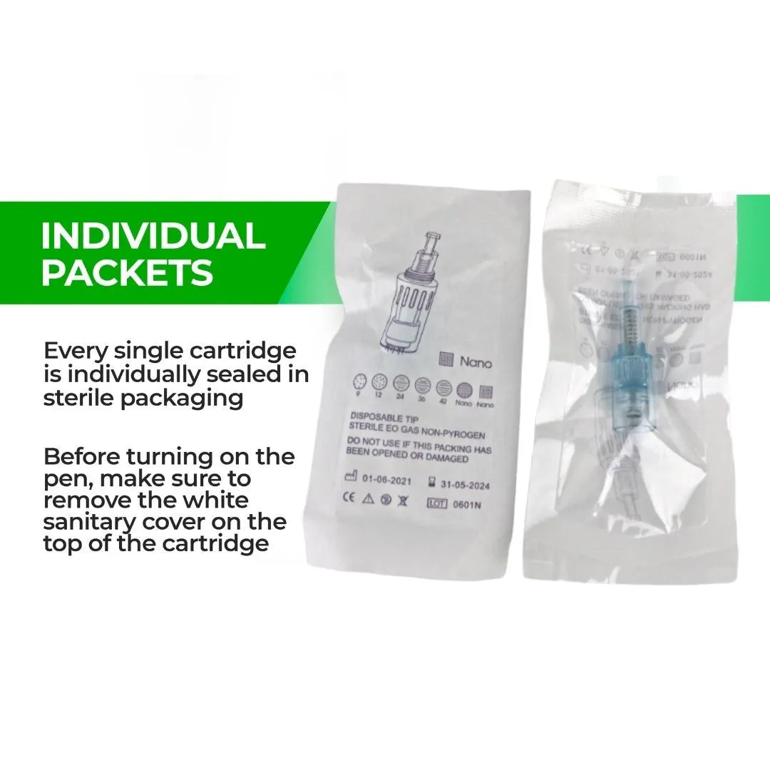 Dr. Pen X5 Cartridges - 10 Pack - Dr.Pen Authorized Distributor - Microneedling Pen