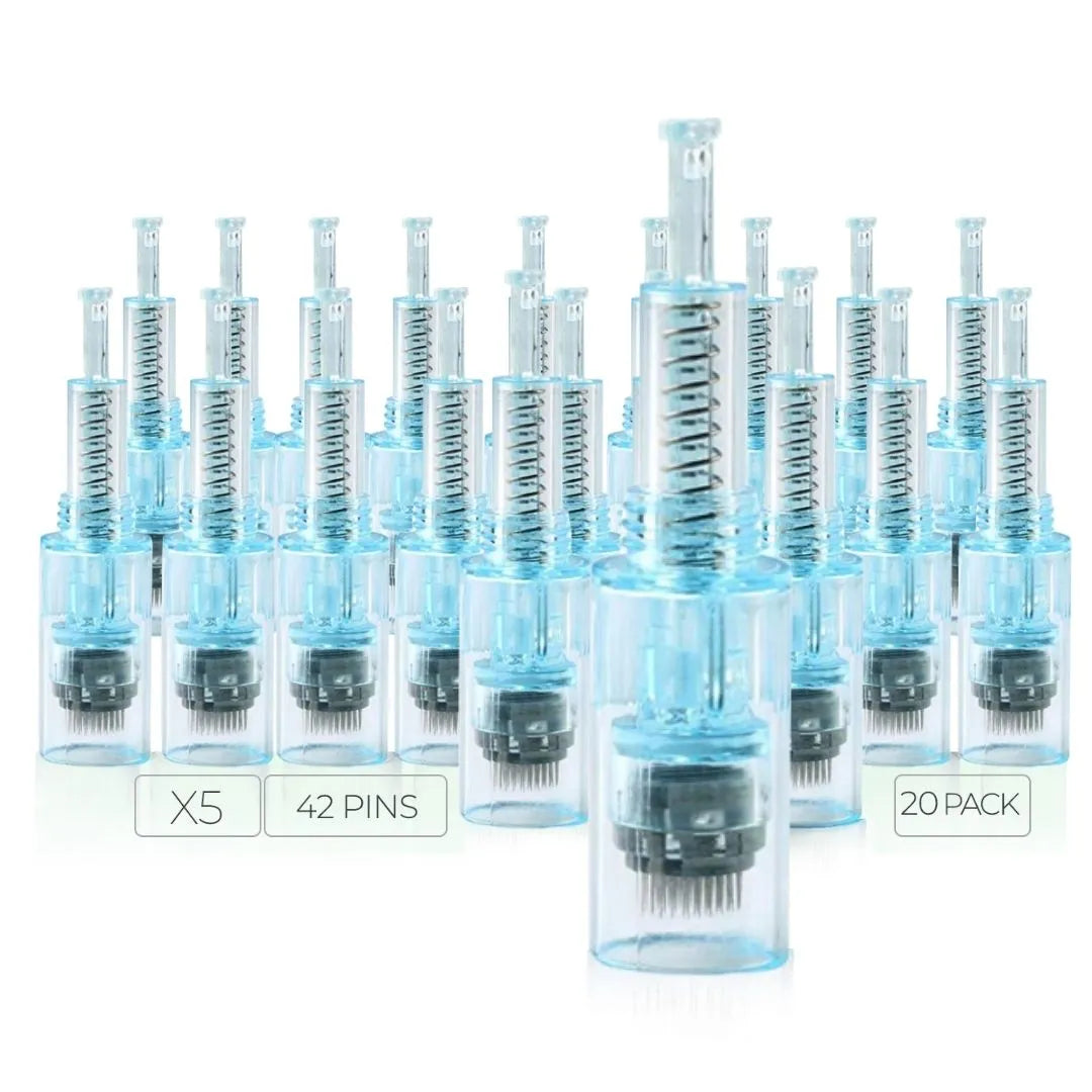 Dr. Pen X5 Cartridges - 20 Pack 42 Needles - Dr.Pen Authorized Distributor - Microneedling Pen