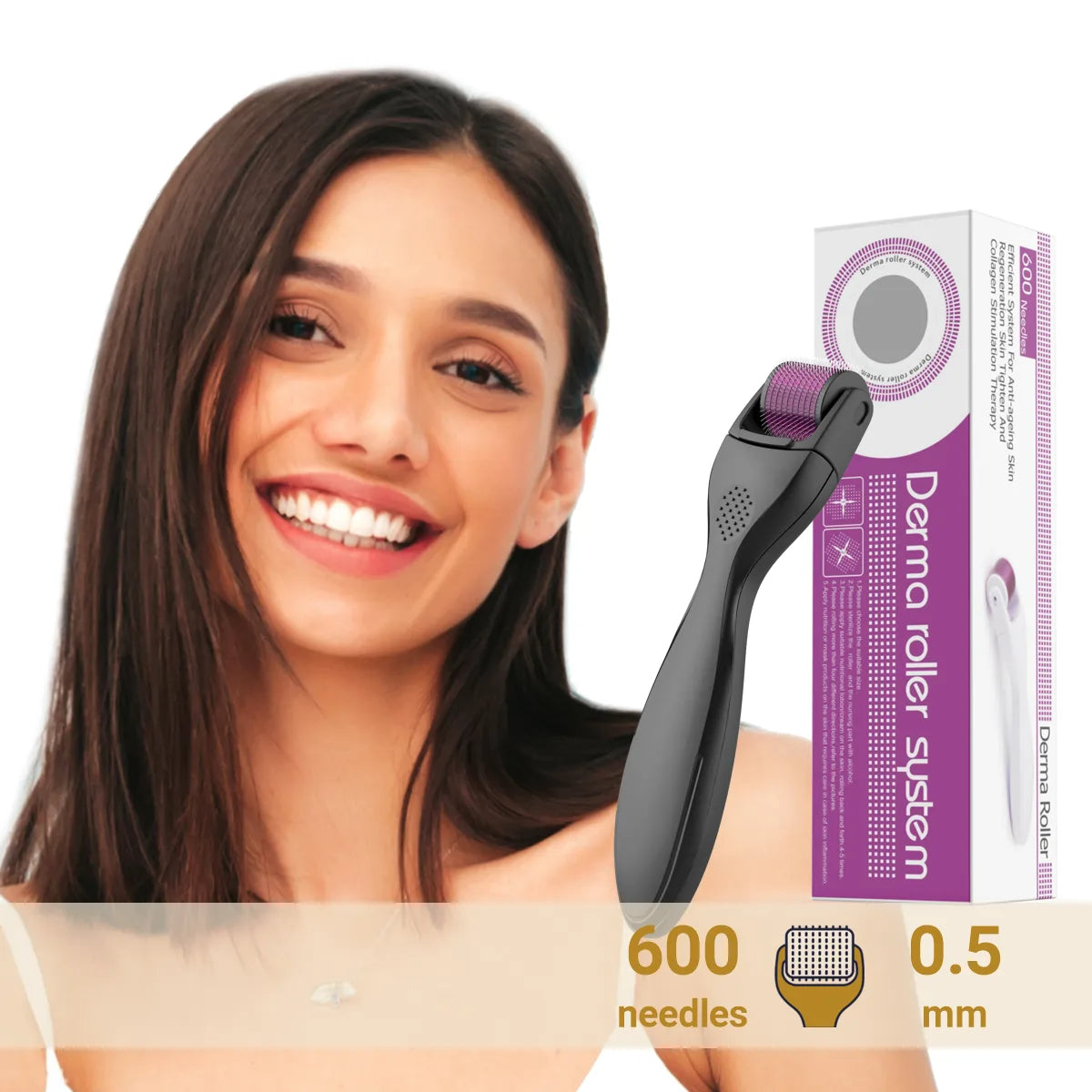 Derma Roller (600 pins) 0.5mm