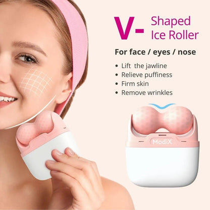 Travel Ice Roller for Face - Ice Face Roller Skin Care Tools Set - Effective Ice Facial Roller