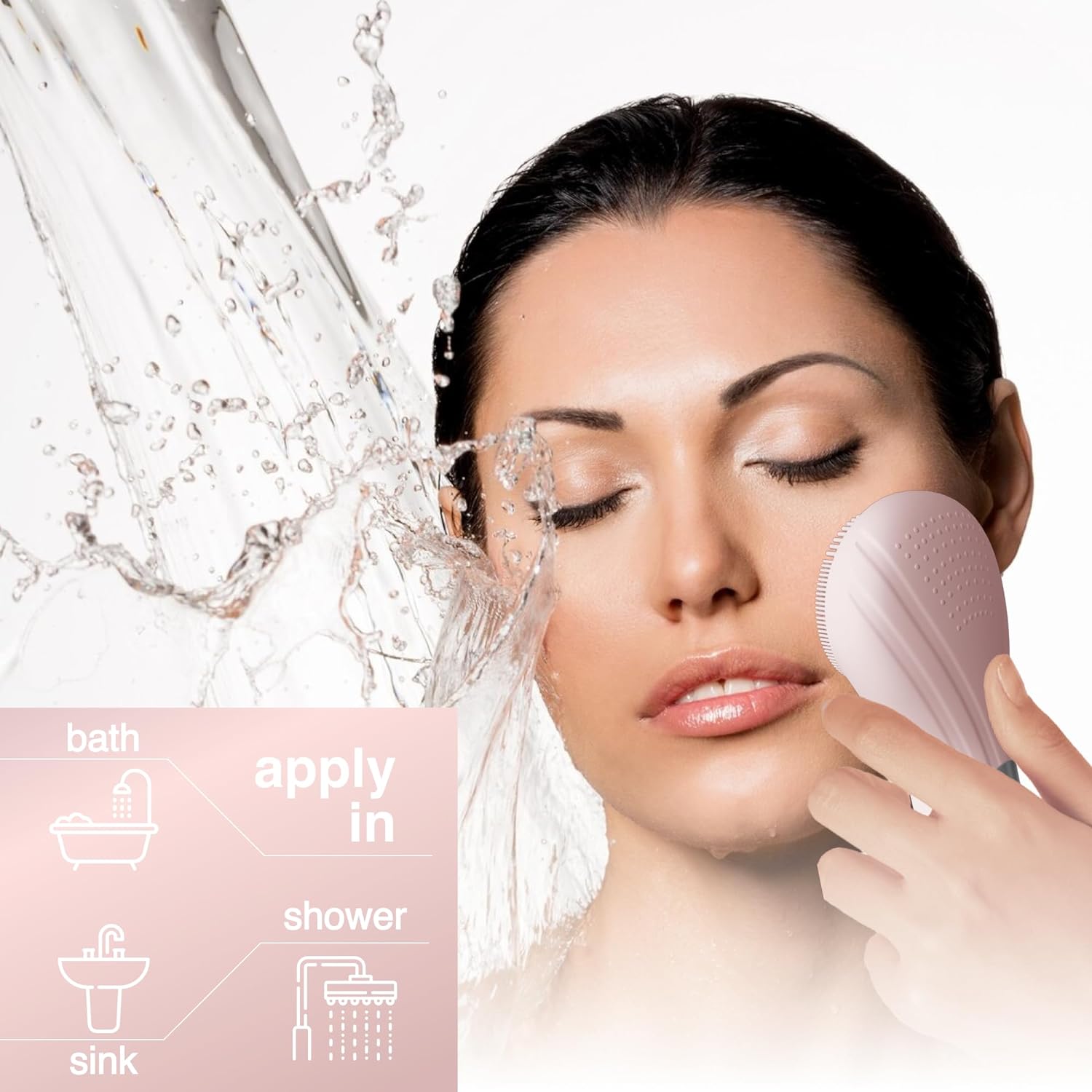 Sonic Facial Cleansing Brush - Silicone Face Scrubber for Women & Men - Dr.Pen Authorized Distributor - Microneedling Pen