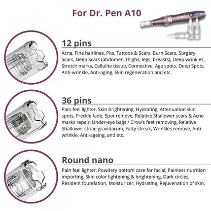 Dr. Pen A10 Cartridges - Dr.Pen Authorized Distributor - Microneedling Pen