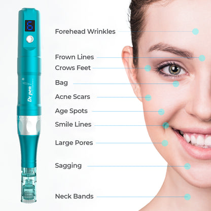 Dr. Pen A6S Microneedling Dermapen - 16pins х2 + 36pins х2 + RN x2 Cartridges