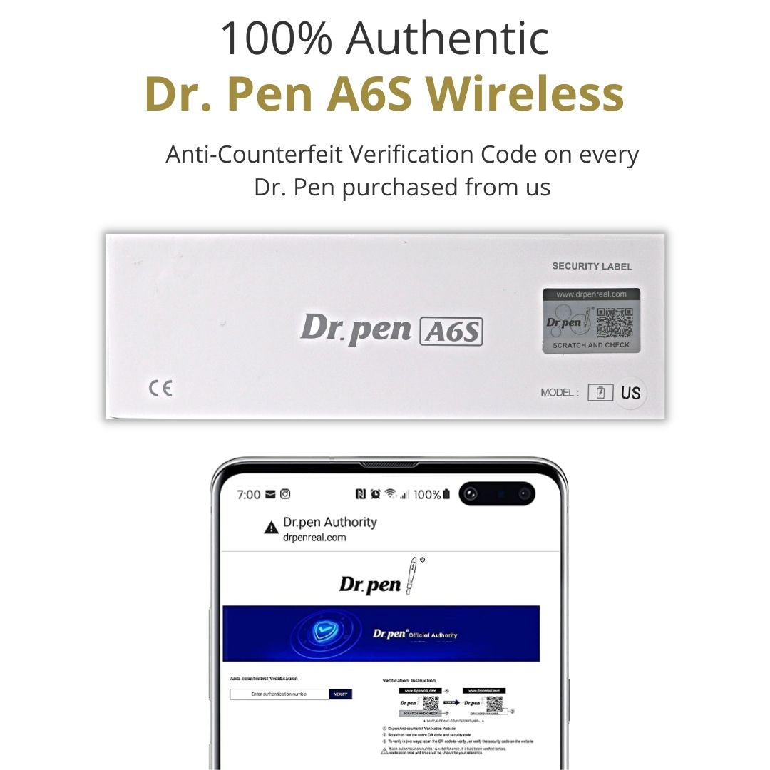 Dr. Pen A6S Microneedling Dermapen - 16pins х2 + 36pins х2 + RN x2 Cartridges