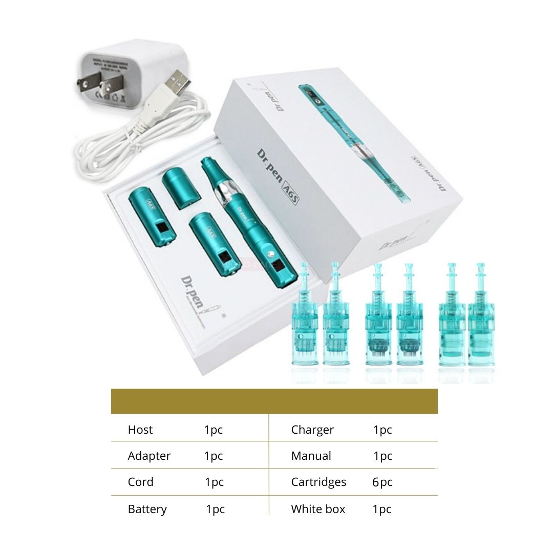 Dr. Pen A6S Microneedling Dermapen - 16pins х2 + 36pins х2 + RN x2 Cartridges