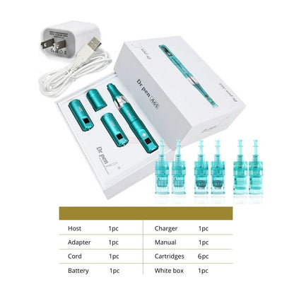 Dr. Pen A6S Microneedling Dermapen - 16pins х2 + 36pins х2 + RN x2 Cartridges