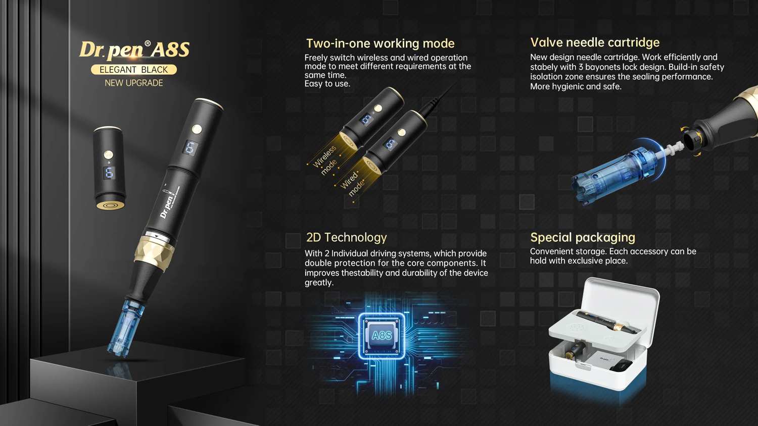 Dr. Pen A8S Microneedling Pen - Dr.Pen Authorized Distributor - Microneedling Pen