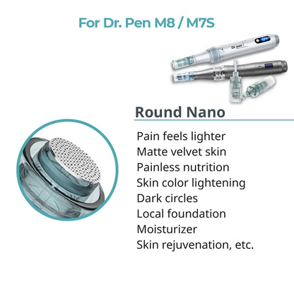 Dr. Pen M8 / M7S Cartridges - Round Nano Needles - Dr.Pen Authorized Distributor - Microneedling Pen