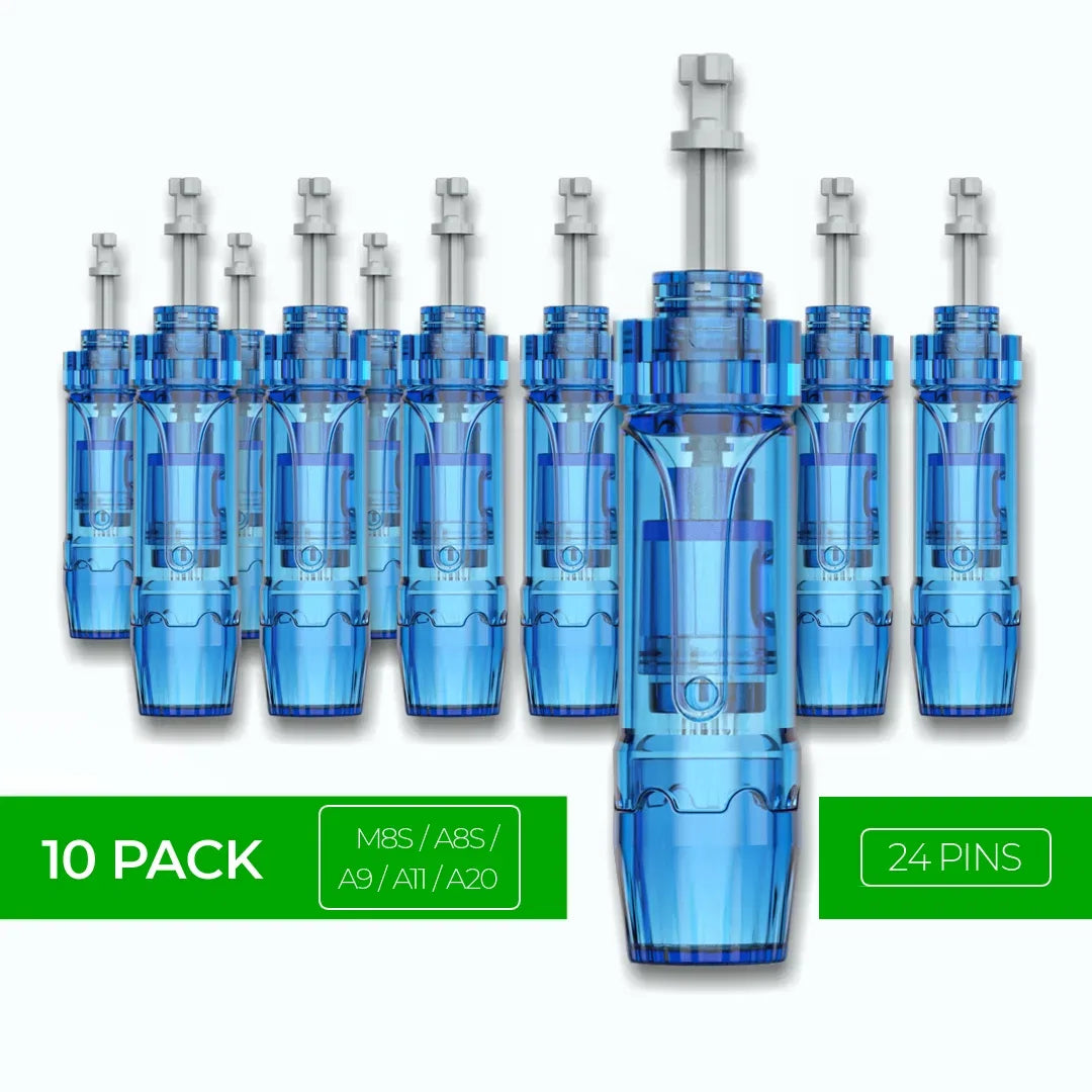 Dr. Pen M8S / A11 / A8S / A9 / A20 Cartridges - 10 Pack 24 Needles