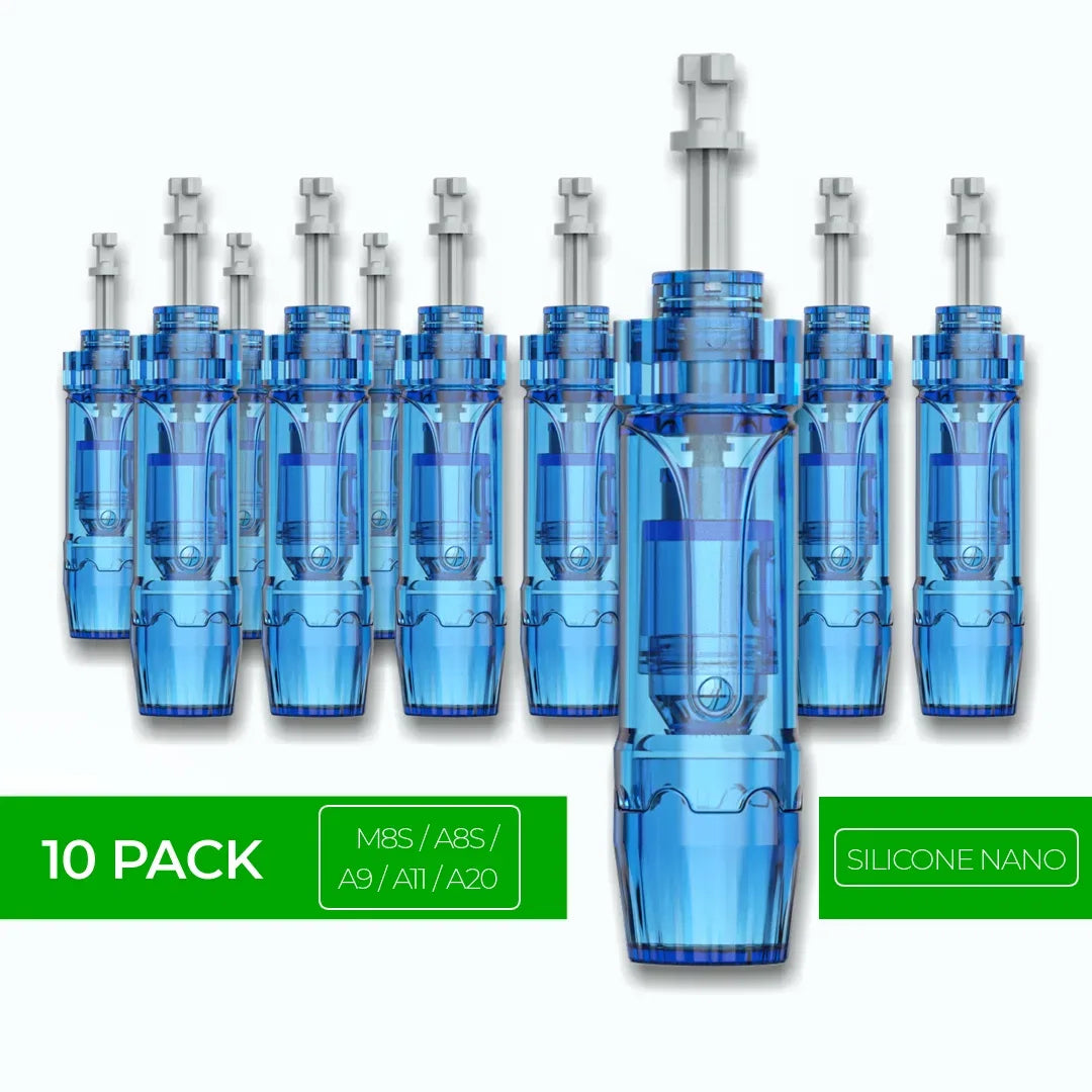 Dr. Pen M8S / A11 / A8S / A9 / A20 Cartridges - 10 Pack Silicone Nano Needles