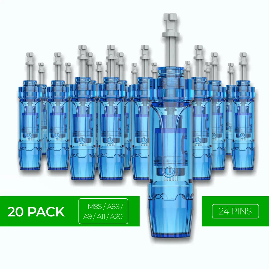 Dr. Pen M8S / A11 / A8S / A9 / A20 Cartridges - 20 Pack 24 Needles