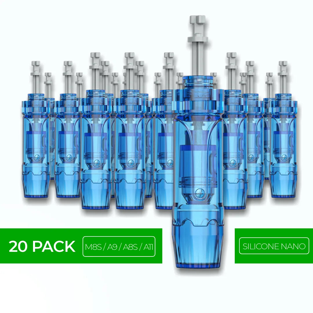 Dr. Pen M8S / A11 / A8S / A9 Cartridges - 20 Pack Silicone Nano Dr. Pen M8S / A11 / A8S / A9 Cartridges - 20 Pack Silicone Nano
