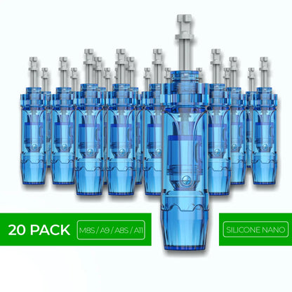 Dr. Pen M8S / A11 / A8S / A9 Cartridges - 20 Pack Silicone Nano Needles