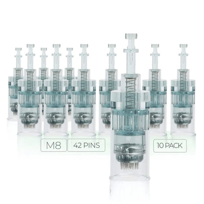 Dr. Pen M8 Cartridges - 10 Pack 42 Needles - Dr.Pen Authorized Distributor - Microneedling Pen