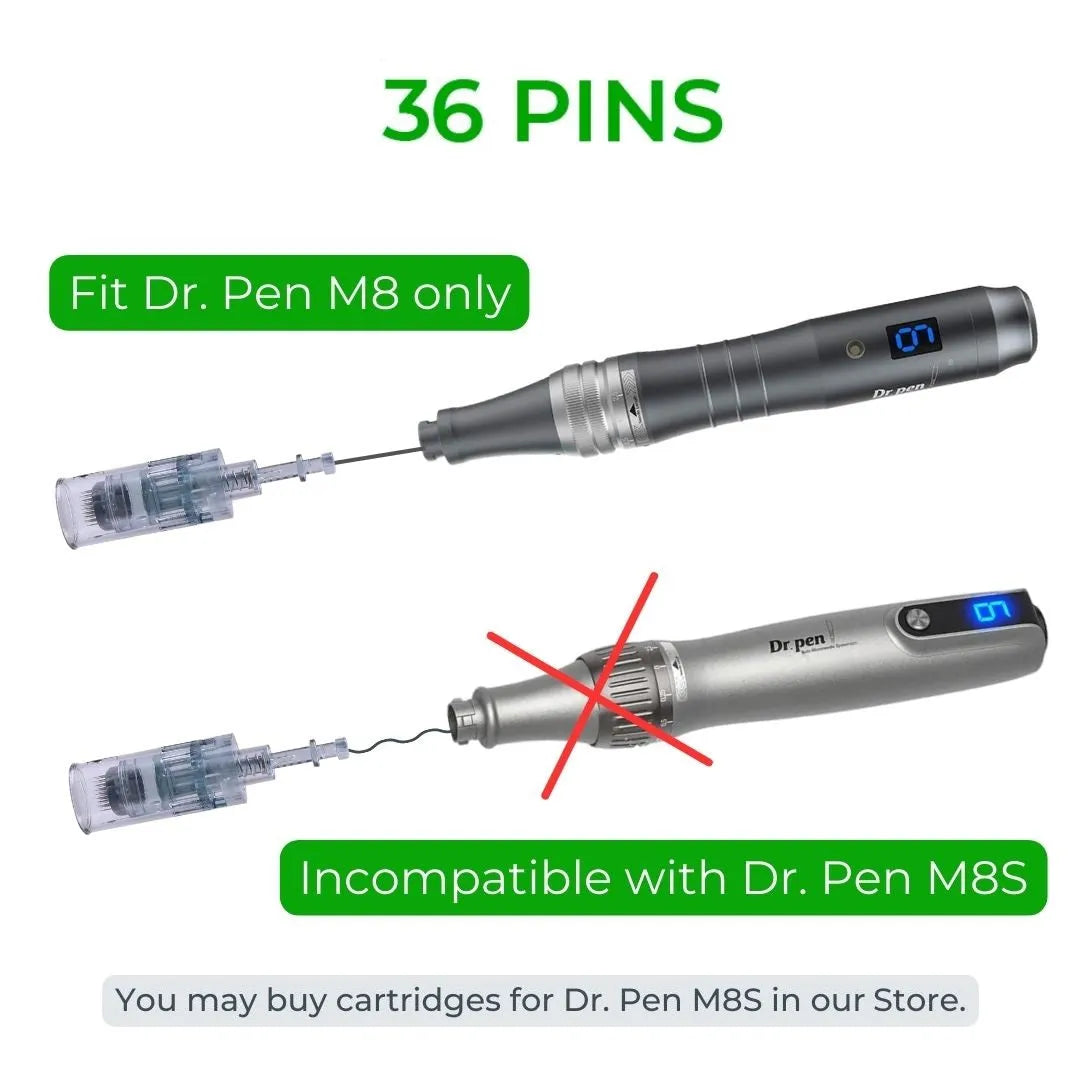 Dr. Pen M8 Cartridges - 10 Pack 36 Needles