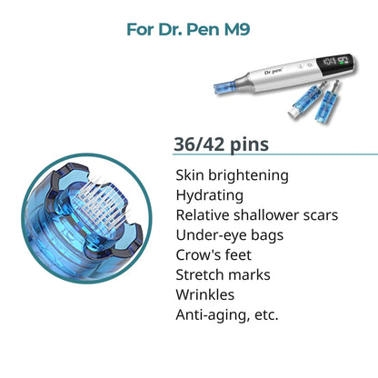 Dr. Pen M9 Cartridges - 36-42 Needles - Dr.Pen Authorized Distributor - Microneedling Pen