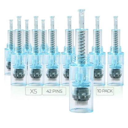 Dr. Pen X5 Cartridges - 10 Pack 42 Needles - Dr.Pen Authorized Distributor - Microneedling Pen