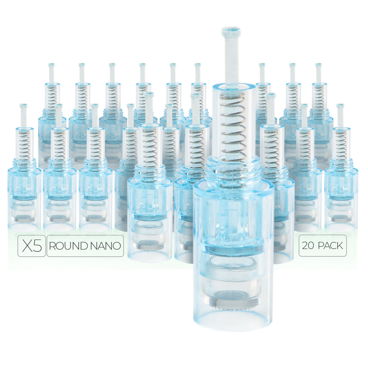 Dr. Pen X5 Cartridges - 20 Pack Round Nano Needles